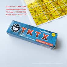 Tktx Numb Cream Factory Outlet Store 40% Blue Box 10g Tattoo and Piercing Pain Relief Wholesale